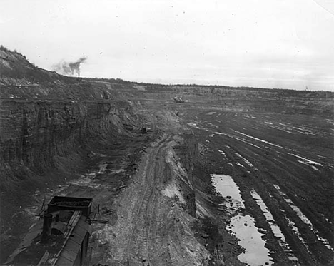View of the Arcturus mine at Marble Minnesota, 1940