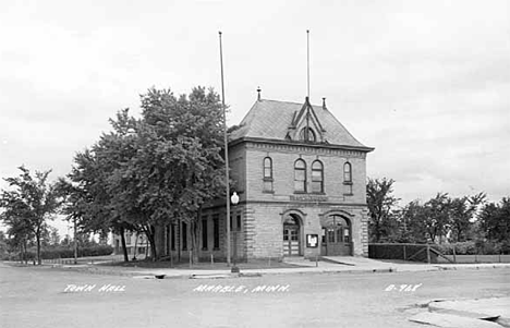 Town Hall, Marble Minnesota, 1950