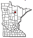 Location of Marcell Minnesota