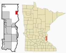 Location of Marine on St. Croix, Minnesota