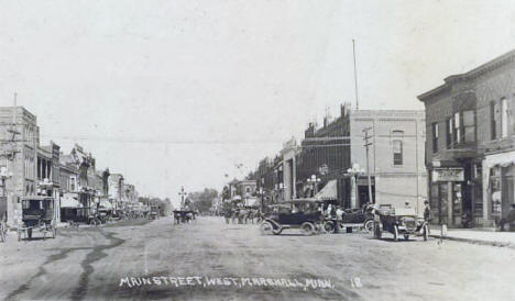 Main Street, Marshall Minnesota, 1920's