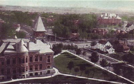 Aerial View of Marshall Minnesota, 1908