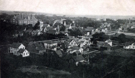 Birds eye view, Marshall Minnesota, 1910's?