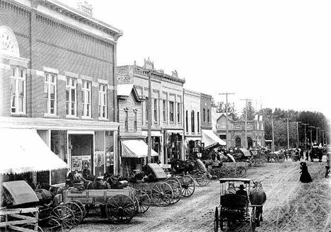 Street scene, Mazeppa Minnesota, 1917