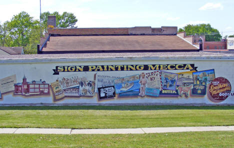 Mural, Mazeppa Minnesota, 2010