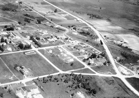 Aerial view of McGregor Minnesota, 1934