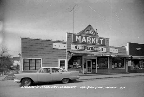 Church's Fairway Market, and Humphrey's Mercantile Company, McGregor, 1956