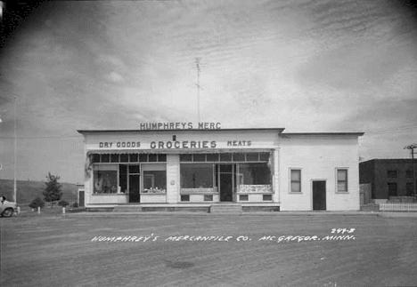 Humphrey's Mercantile Company, McGregor MN, 1956