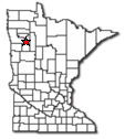 Location of McIntosh Minnesota
