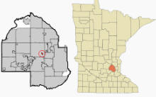 Location of Medicine Lake Minnesota