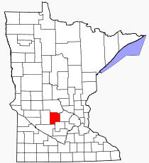Location of Meeker County Minnesota