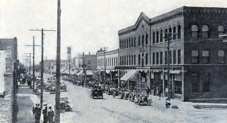 Street scene, Melrose Minnesota, 1920's