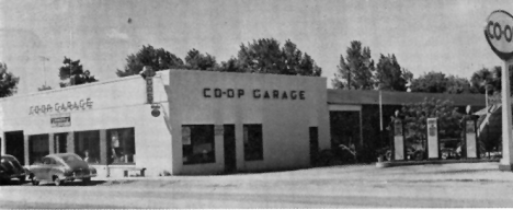 Sampo Cooperative garage and service station, Menahga Minnesota, 1950's?