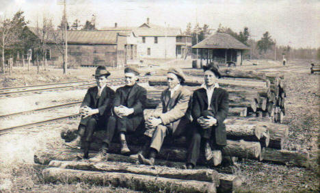 Depot, Merrifield Minnesota, 1919