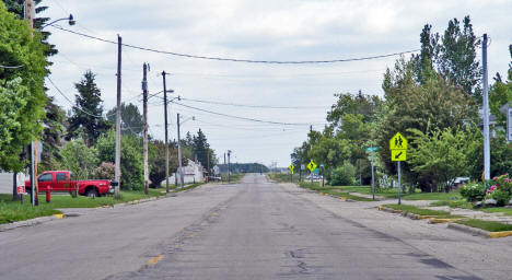 Street scene, Middle River Minnesota, 2009