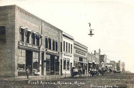 First Avenue, Milaca Minnesota, 1900's