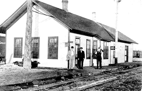 Depot, Milaca Minnesota, 1900