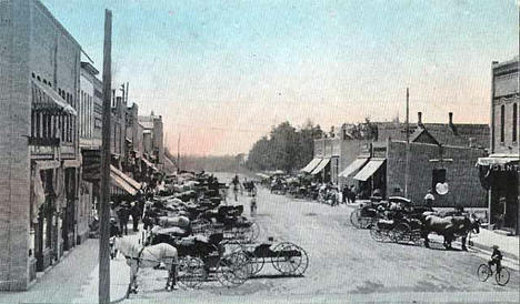 Street scene, Milaca Minnesota, 1911