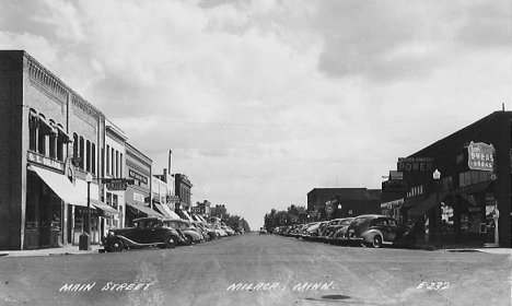 Main Street, Milaca Minnesota, 1930's