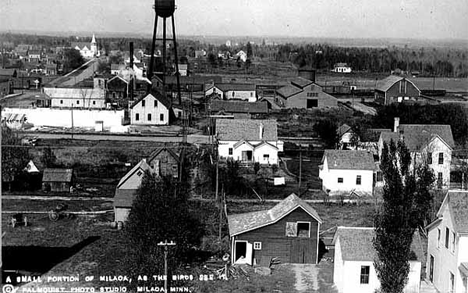 A general view of Milaca Minnesota, 1915
