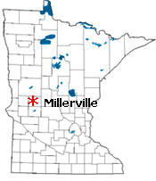 Location of Millerville Minnesota