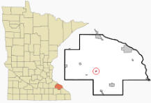 Location of Millville, Minnesota