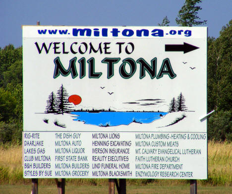 Welcome to Miltona Minnesota, 2008