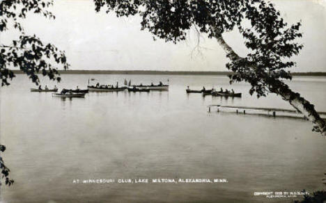 Minnesouri Club, Lake Miltona, Miltona Minnesota, 1906