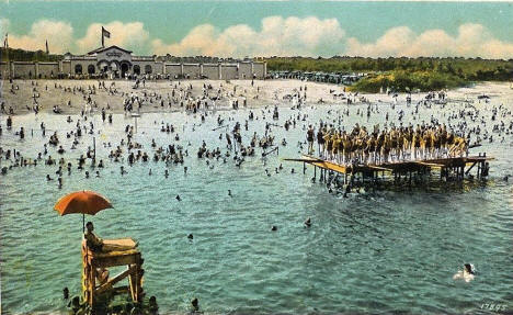 Beach at Lake Nokomis, Minneapolis Minnesota, 1923