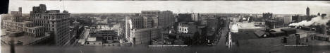 Minneapolis skyline from 7th and Nicollet, 1911