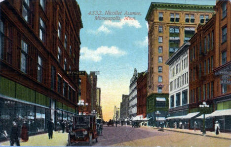 Nicollet Avenue, Minneapolis Minnesota, 1920's