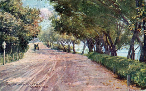 Lake Calhoun Boulevard, Minneapolis Minnesota, 1909