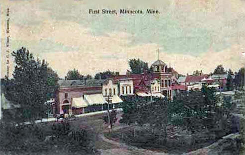 First Street, Minneota Minnesota, 1908