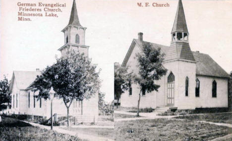 Churches, Minnesota Lake Minnesota, 1910's