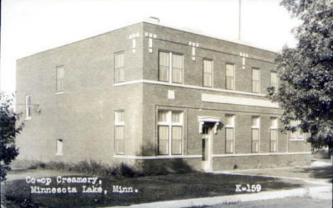 Co-op Creamery, Minnesota Lake Minnesota, 1920's