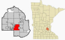 Location of Minnetonka Minnesota