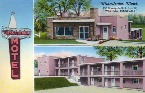 Minnetonka Motel, Minnetonka Minnesota, 1950's