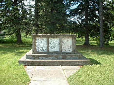 War Memorial in Mizpah Minnesota, 2006