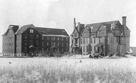 First building at Concordia College, Moorhead Minnesota, 1890