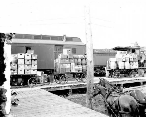 Beer Shipment, Northern Pacific Railway, Moorhead Minnesota, 1900's