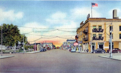 Street scene, Moorhead Minnesota, 1941