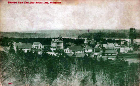 Birds Eye View of Moose Lake Minnesota, 1909