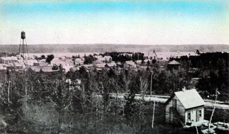 Birds eye view, Moose Lake Minnesota, 1913