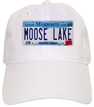 Moose Lake License Plate Cap