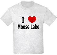 I Love Moose Lake Kids Light T-Shirt