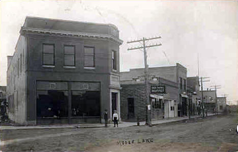 Street Scene, Moose Lake Minnesota, 1910's