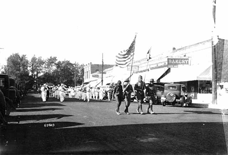 Dedication Day ceremony, Mora Minnesota, 1930