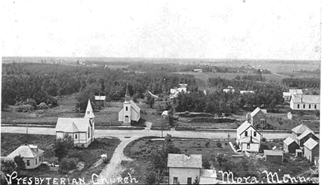 General view of Mora Minnesota, 1907