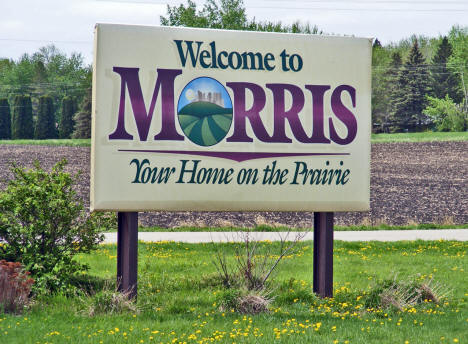 Welcome Sign, Morris Minnesota, 2008