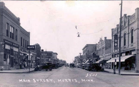 Main Street, Morris Minnesota, 1930's